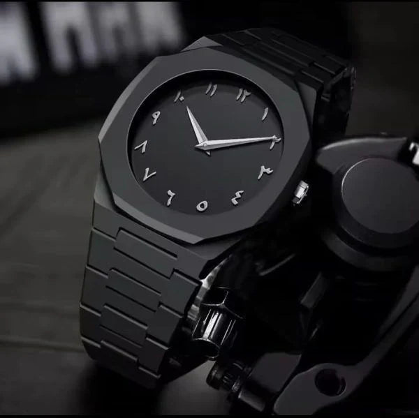 Black Aura Arabic Watch